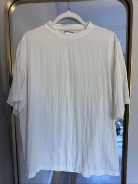 Acne Studios White Oversized Short-Sleeve Tee
